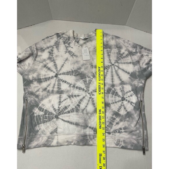 Time and Tru Side Zip Sweatshirt Size XXL (20) Gray/White New With Tag - Picture 8 of 8